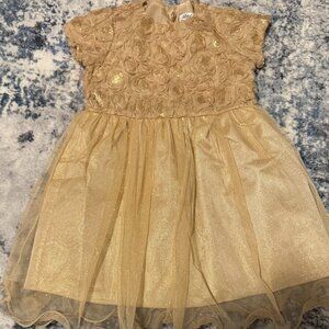 Gold toddler dress, never worn
